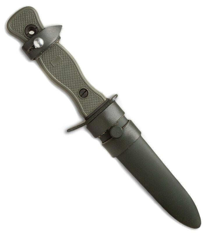 Army combat fixed blade knife with metal sheath BW Bundeswehr military