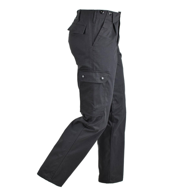 Original German army style BDU cargo pants black durable combat uniform classic cargo style trousers