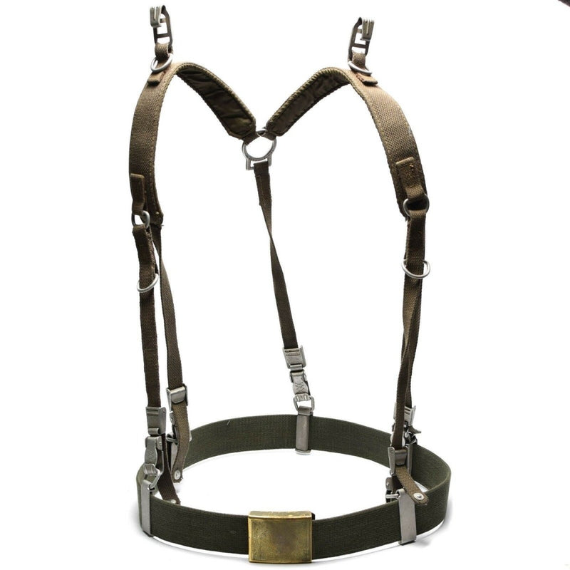 German army Y-strap suspenders belt webbing tactical harness pack kit