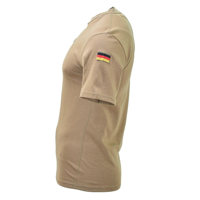 German Military short sleeve shirts tropical chest hook and loop shoulder flags