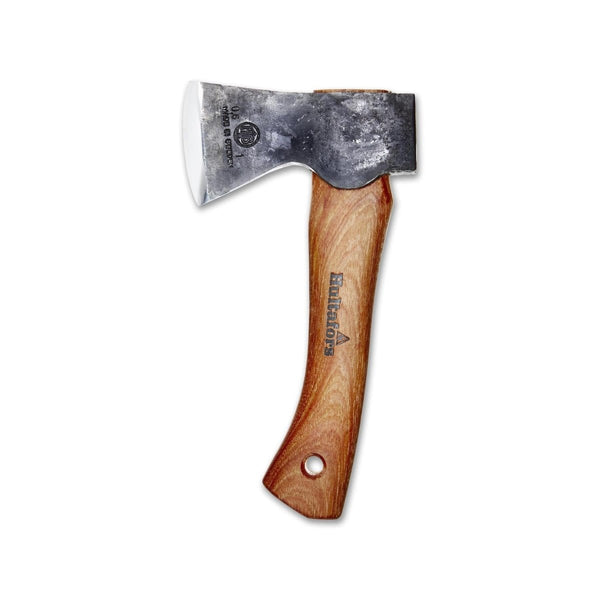 Agelsjon Mini Hatchet compact camping hiking outdoor carbon steel axe wooden handle from American hickory