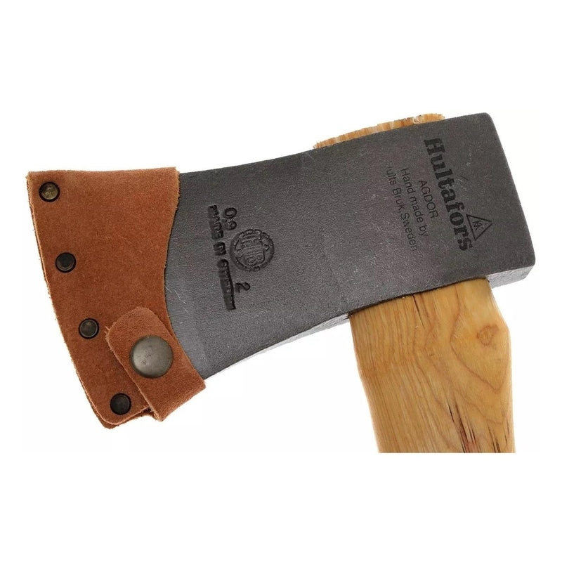 HULTAFORS H009SV buscraft axe carbon steel hatchet gray plain matted blade leather axe sheath