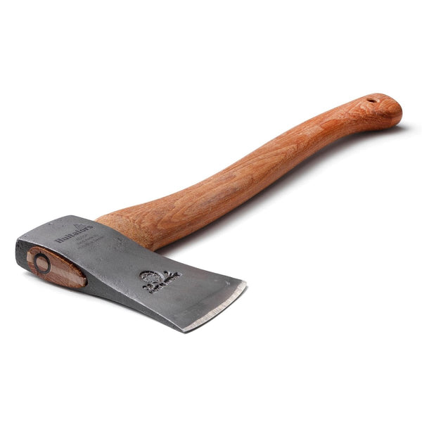 HULTAFORS H009SV buscraft axe carbon steel hatchet gray plain matted blade hickory wooden handle the axe hand forged
