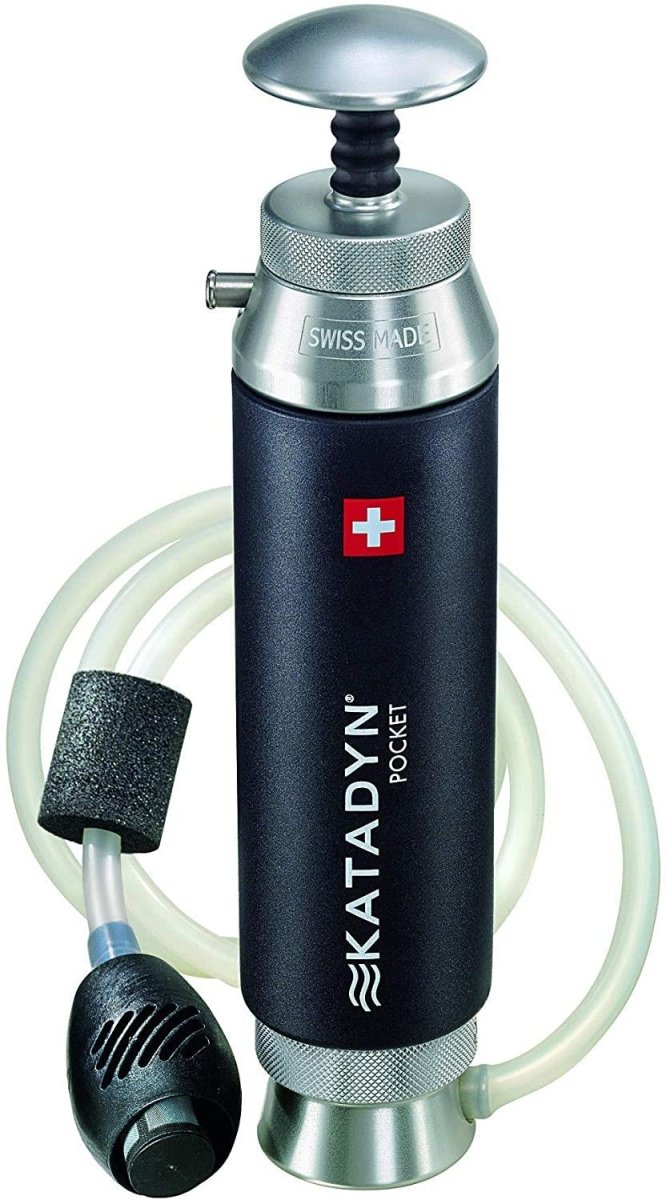 Katadyn Pocket Water Filter Long Lasting Camping Emergency Purification Premium bacteria protozoa removal