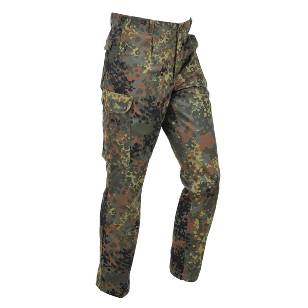 Leo Kohler activewear pants lightweight tactical airsoft flecktarn camo cargo pockets combat field trousers