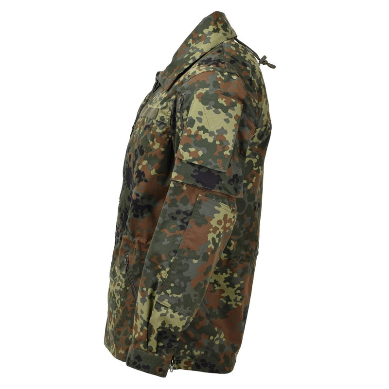 Leo Kohler army tactical flectarn camo jacket zipped