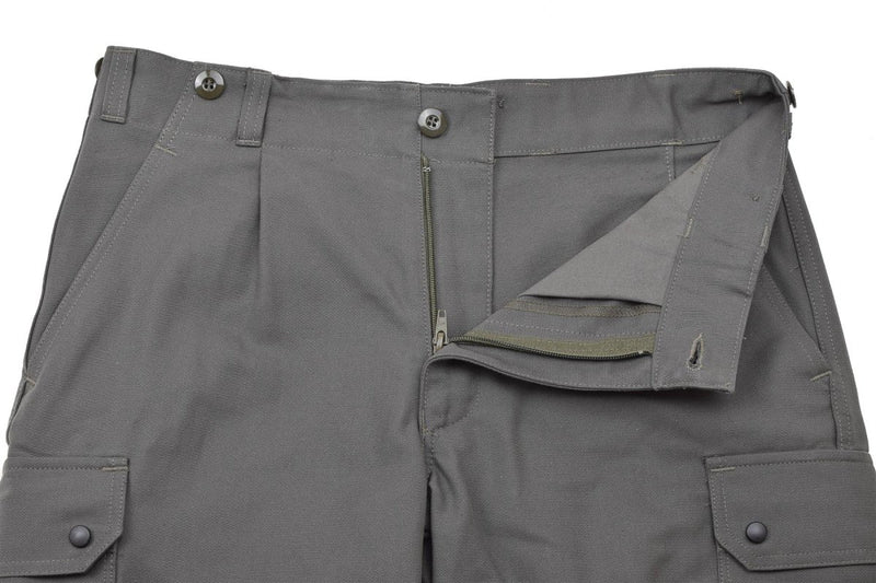 Leo Kohler field pants combat military troops cargo cotton solid olive two slash two cargo pockets zipper closure