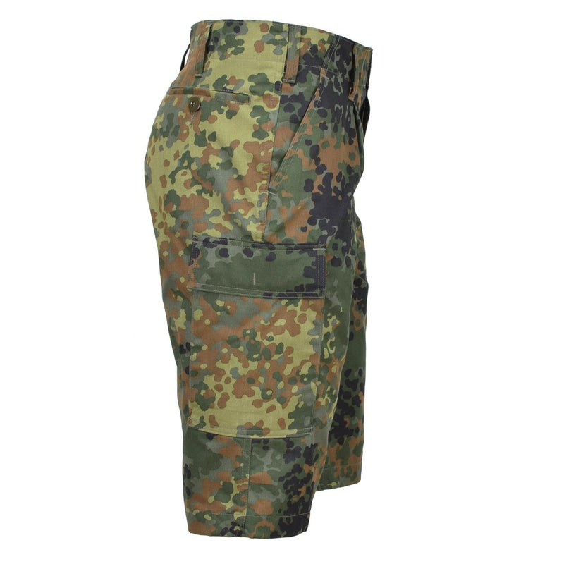 Leo Kohler knee-length shorts military personnel Bermuda flecktarn camouflage