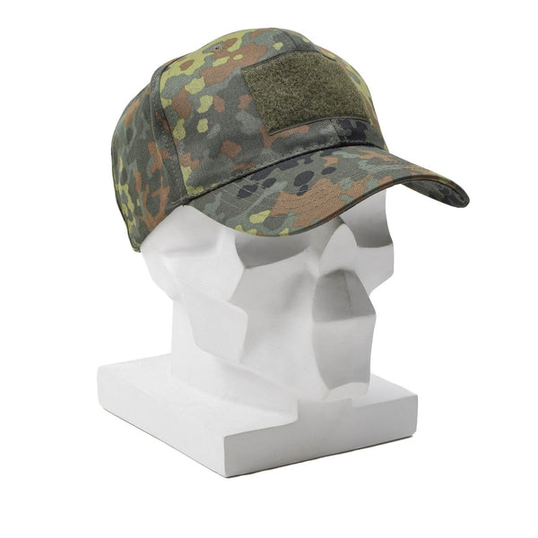 Leo Kohler military field baseball cap BW flecktarn camouflage peaked visor lightweight foldable and easy to carry cap