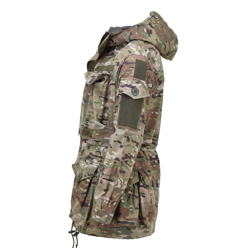 Leo Kohler military tactical smock jacket ripstop multicam camouflage field coat foam inserts