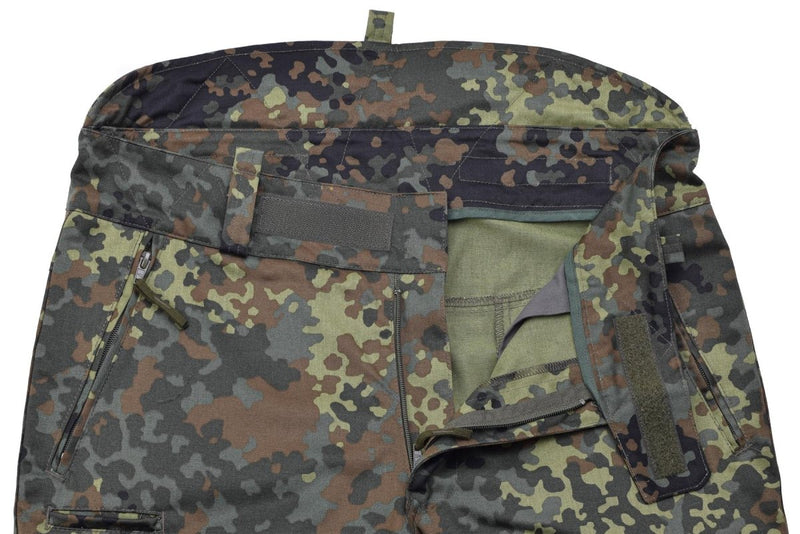 Leo Kohler Sniper tactical pants field troops forces rip-stop flecktarn camo adjustable waist closure zipper