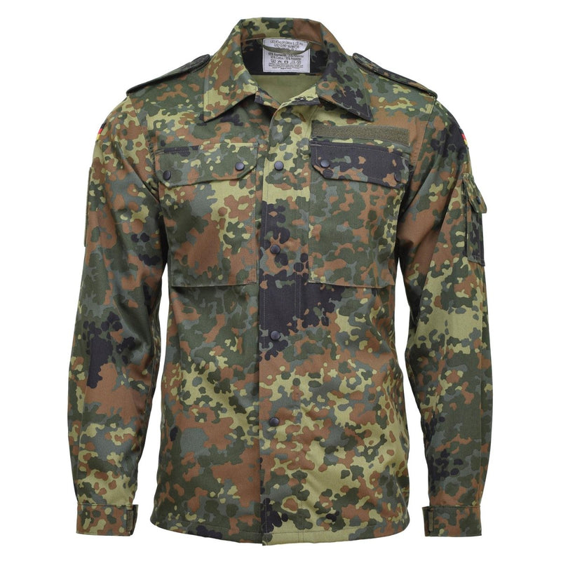 Leo Kohler tactical military shirts flecktarn camouflage light combat BW breathable lightweight long sleeve jacket