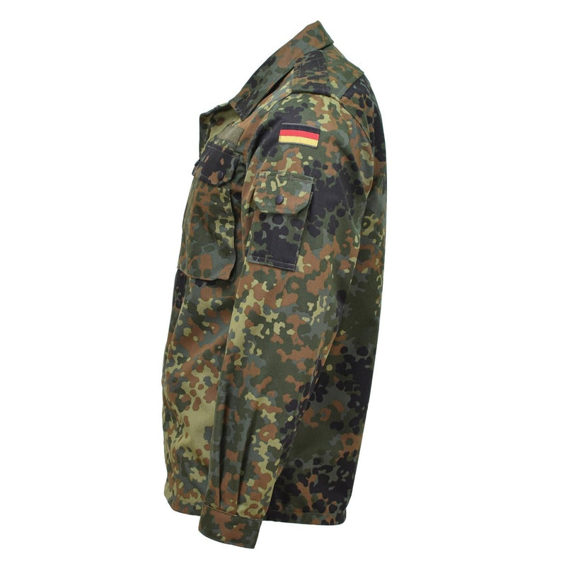 Leo Kohler tactical military shirts flecktarn camouflage light combat BW jacket German flag on each arm