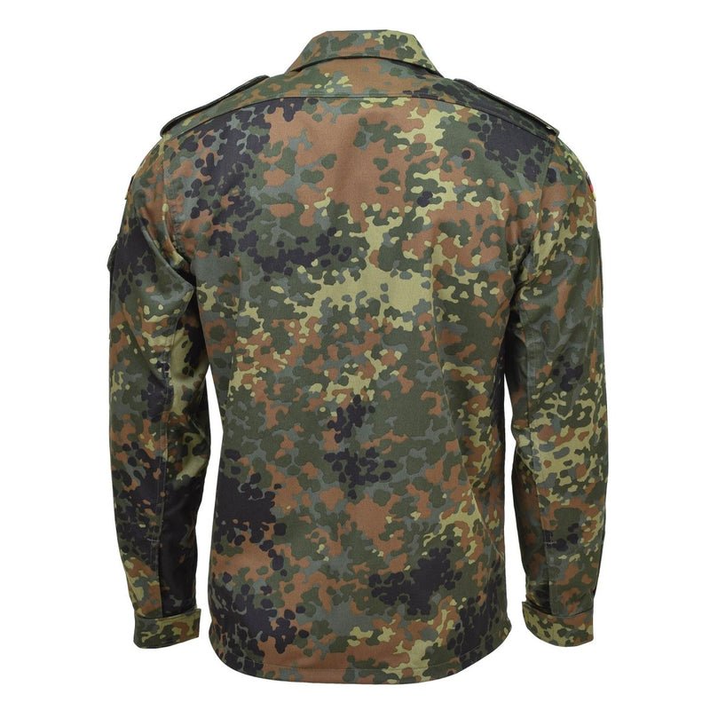 Leo Kohler tactical military shirts flecktarn camouflage light combat BW jacket collared neckline