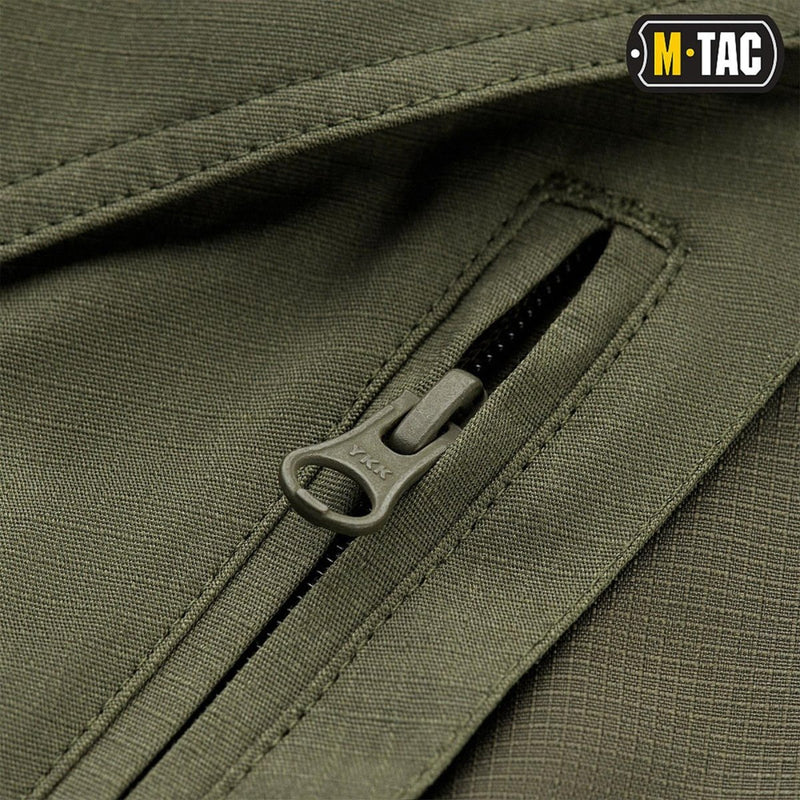 M-TAC Army style Bermuda shorts combat Military strong and stretchy durable ripstop Olive zipped