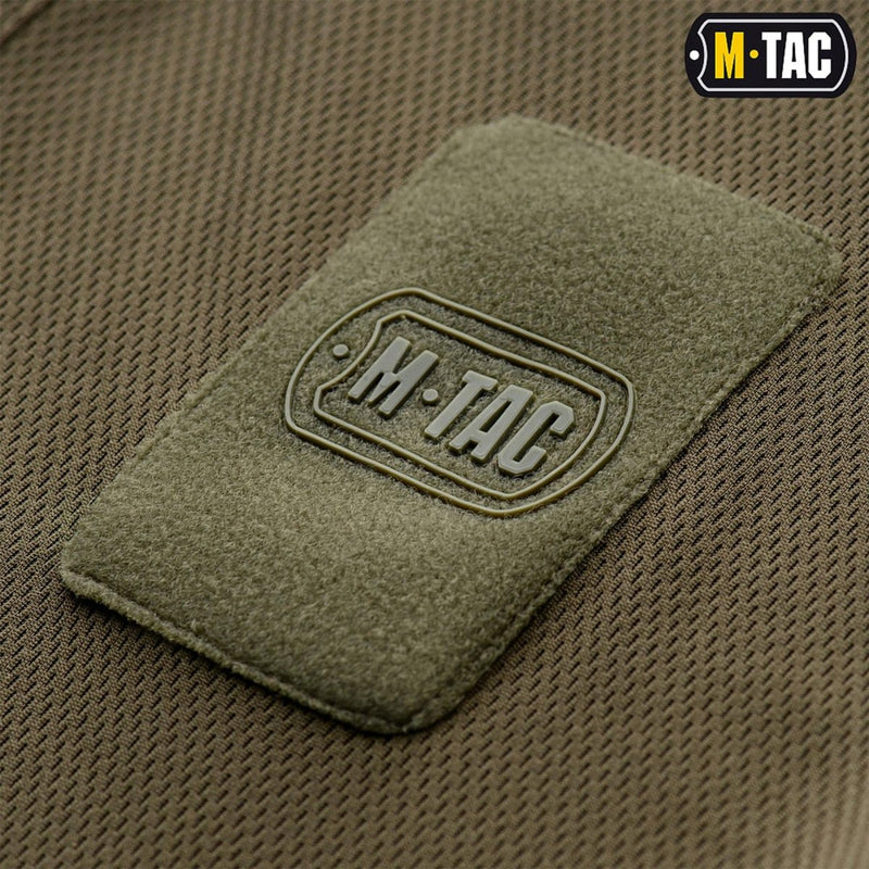 M-TAC Military style polo shirt tactical underwear Olive hook and loop name patch
