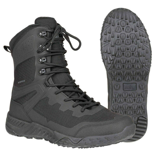 Magnum Ultima 8.0 waterproof combat boots hiking lightweight trek footwear black lightweight and durable outsole