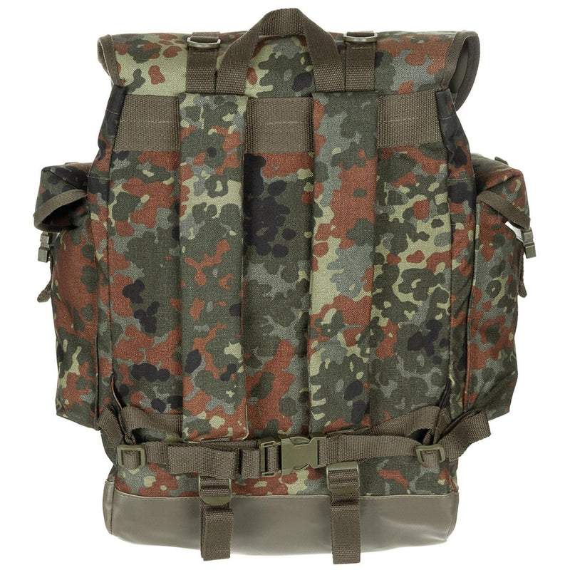 MFH Army brand BW mountain camouflage tactical backpack 30L rucksack armed padded shoulder straps adjustable hip belt