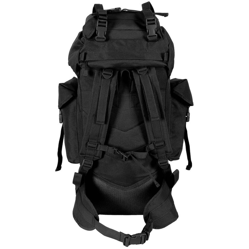 MFH Brand army BW combat tactical Molle 65L backpack aluminum rod field bag black adjustable straps