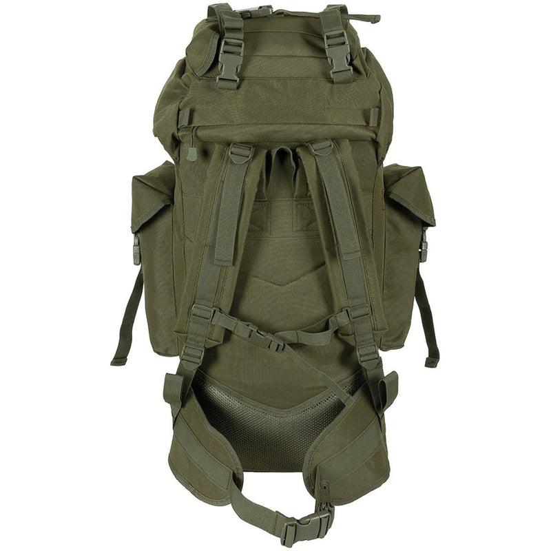 MFH Brand army BW combat tactical Molle 65L backpack aluminum rod field bag shoulder straps and hip belt