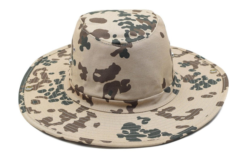 MFH Brand Military style panama hat tropical flecktarn bucket summer cap four ventilation eyelets