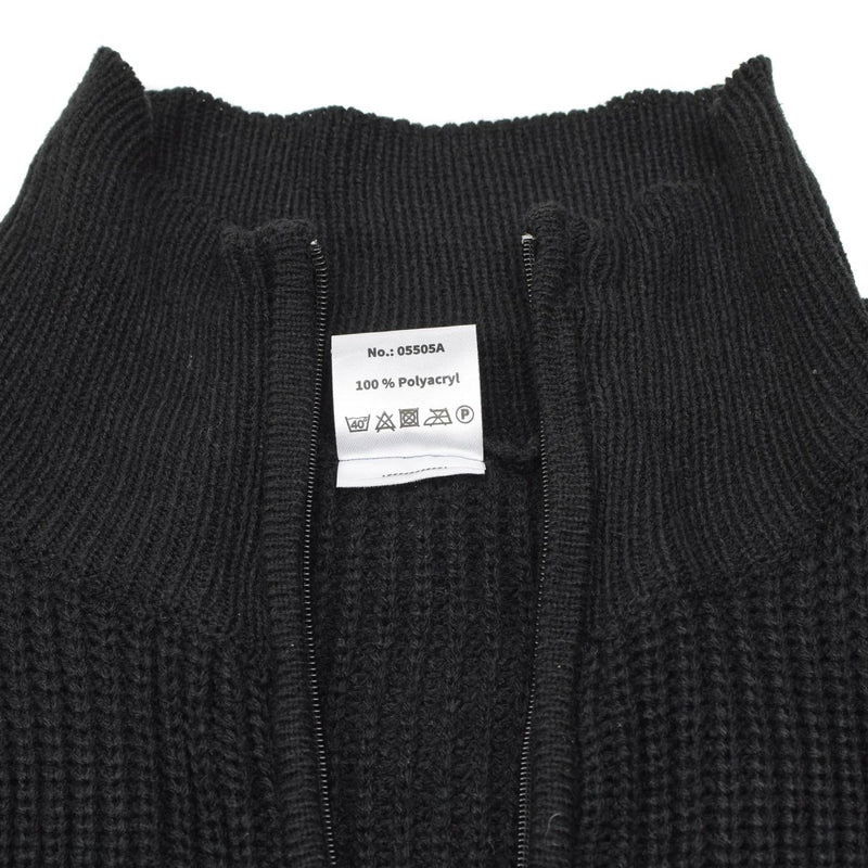 MFH military style pullover rib knit sweater quarter zip jumper NEW