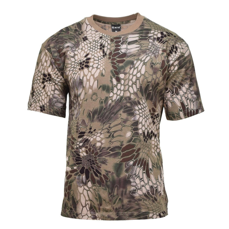 MFH Brand U.S. military T-Shirt short sleeve undershirt snake FG camo base layer high quality classic