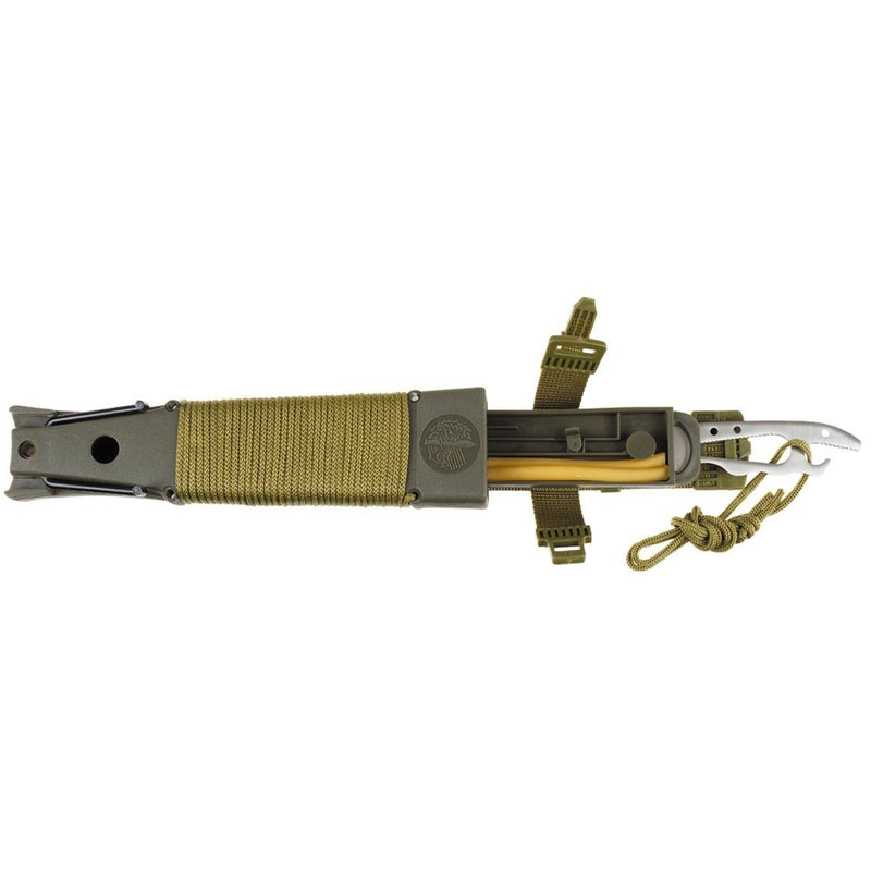 MFH Jungle II survival knife emergency kit equipment multitool sheath survival gear in the handle