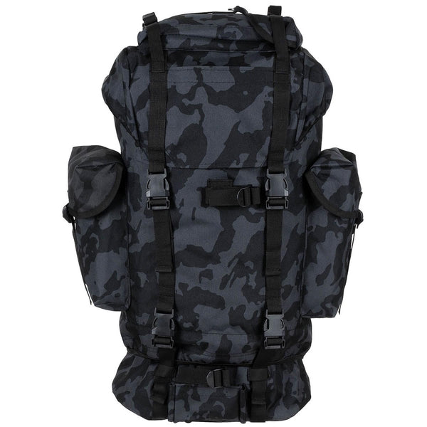 MFH military BW Combat 65L tactical backpack field armed forces bag rucksack aluminum stability rod two side pockets