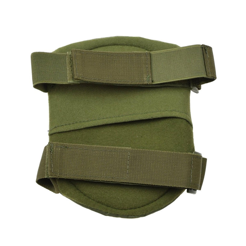 MFH military style knee pads protector hook and loop closure olive