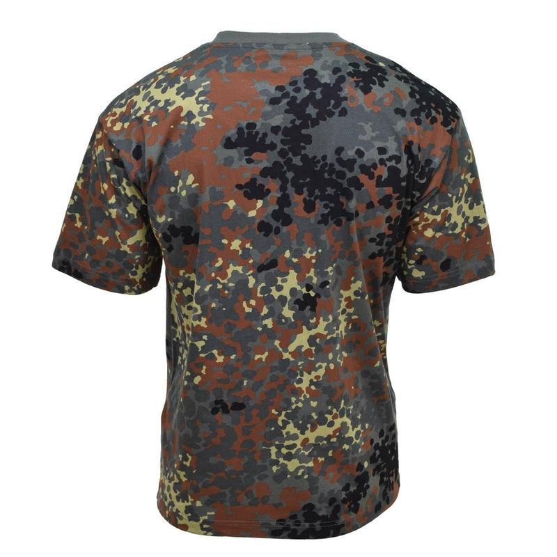 MFH U.S. military-style sportswear T-shirts BW camouflage lightweight breathable crew neck