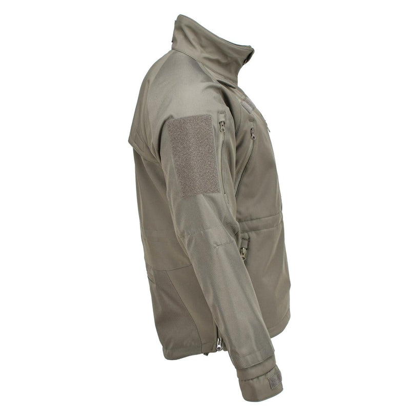 MIL-TEC activewear jacket windproof soft shell comfort thermal hiking outerwear hook and loop patch plate on each arm