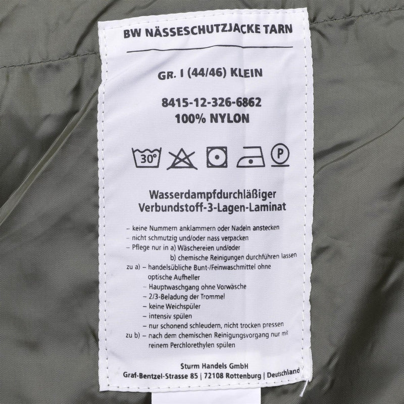 Mil-Tec German army field Jacket Gore-Tex camo waterproof rain