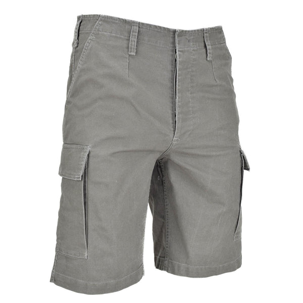 Mil-Tec German army olive moleskin fabric Bermuda military shorts stylish cargo comfortable prewashed durable shorts