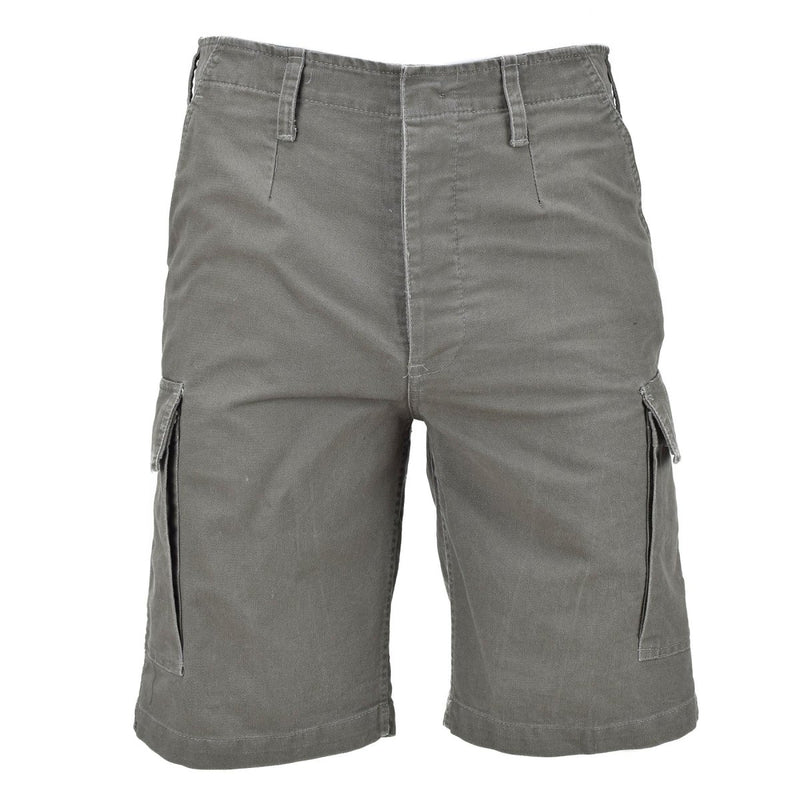 Mil-Tec Brand German Army style olive prewashed Moleskin Bermuda military shorts lightweight durable