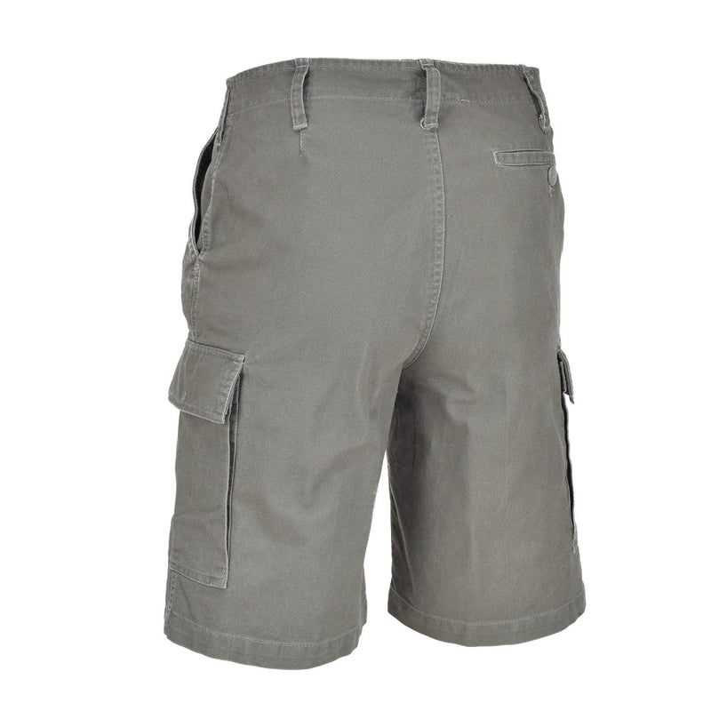 Mil-Tec German army olive moleskin fabric Bermuda military shorts stylish cargo prewashed shorts