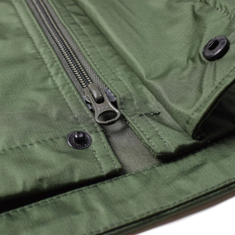 Mil-Tec Brand Jacket Olive Green waterproof Men Rainwear water-resistant men's zipper closure
