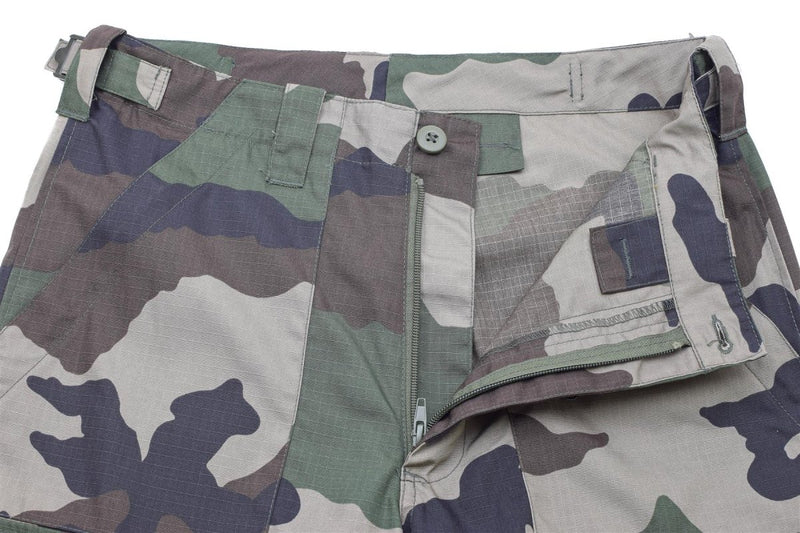 Mil-Tec Brand Military style CCE camo commando BDU pants ripstop lightweight zipped closure adjustable waist