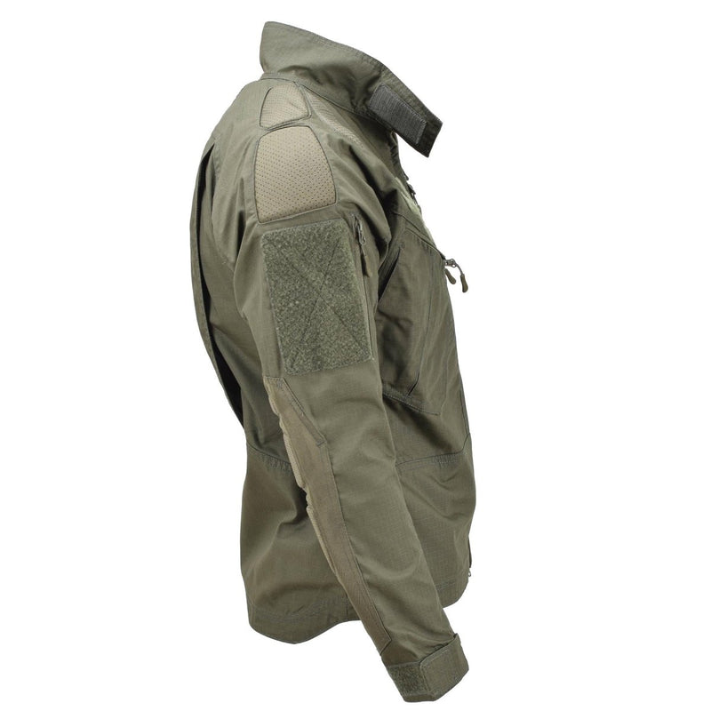 Mil-Tec Brand Military style chimera jacket ripstop olive drab battle uniform high-closing collar with hook and loop cuffs