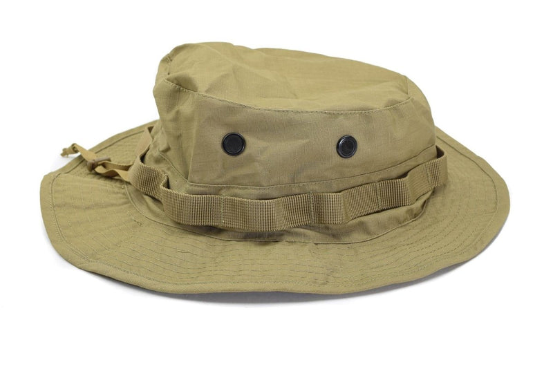 Mil-Tec Brand Military style coyote boonie hat ripstop lightweight camping cap four ventilation holes