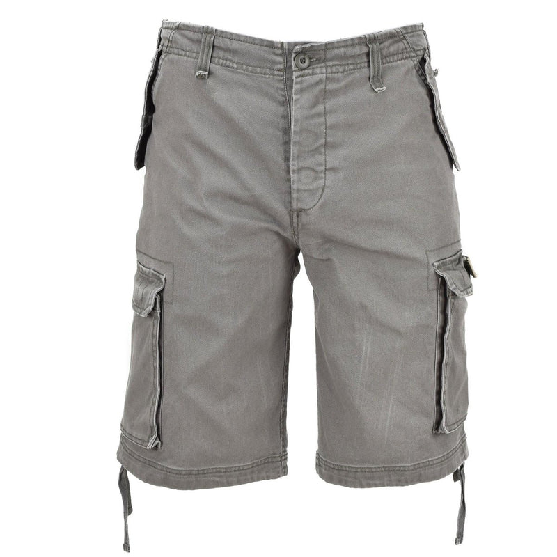 Mil-Tec Brand Military style olive prewashed cargo shorts