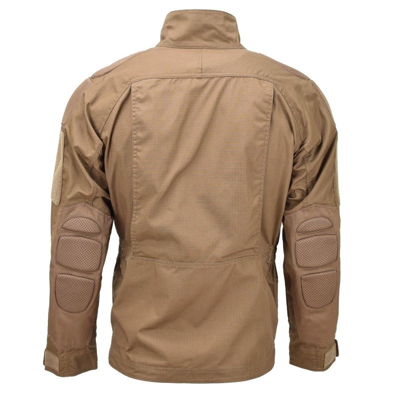 Mil-Tec Brand Military style ripstop dark coyote combat troops jacket chimera padded shoulder and elbows