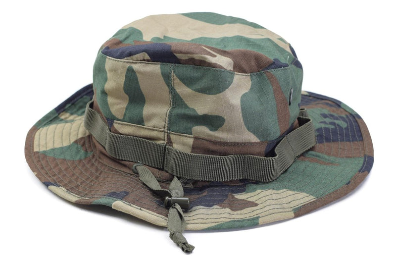 Mil-Tec Brand Military style woodland lightweight boonie hat ripstop army cap