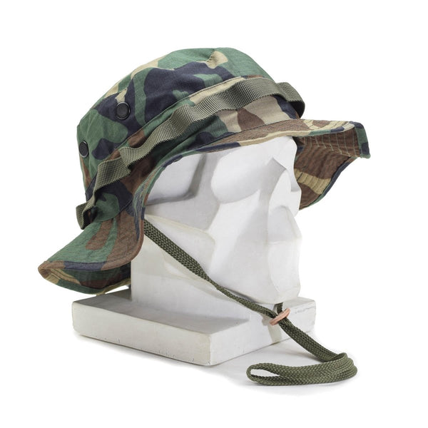 Mil-Tec Brand Military style woodland lightweight boonie hat summer ripstop breathable foldable fishing hunting cap