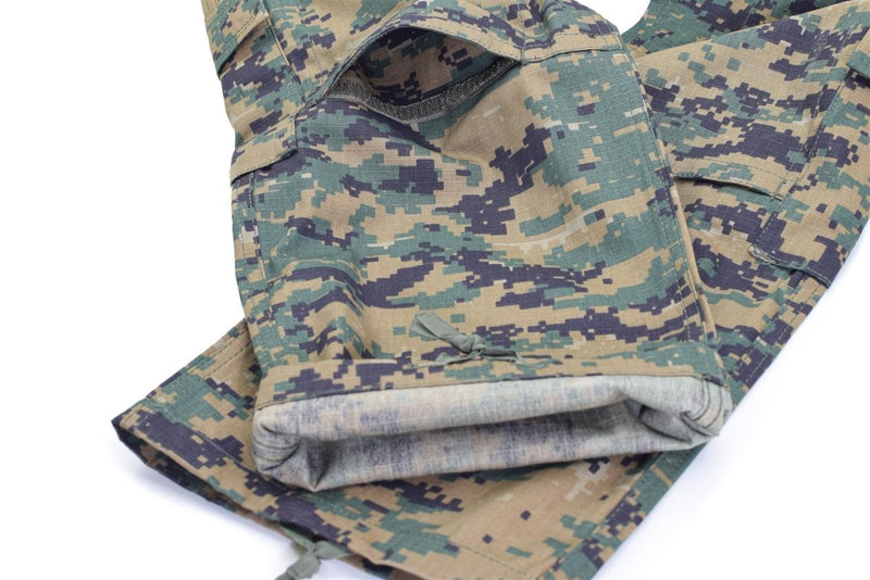 Mil-Tec Brand U.S. Army Style digital woodland camo pants field troop trousers Drawstring ankles
