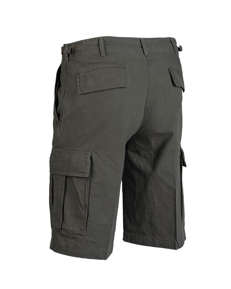 Mil-Tec U.S. Army OD prewashed Bermuda lightweight ripstop shorts stylish cargo pocket closure