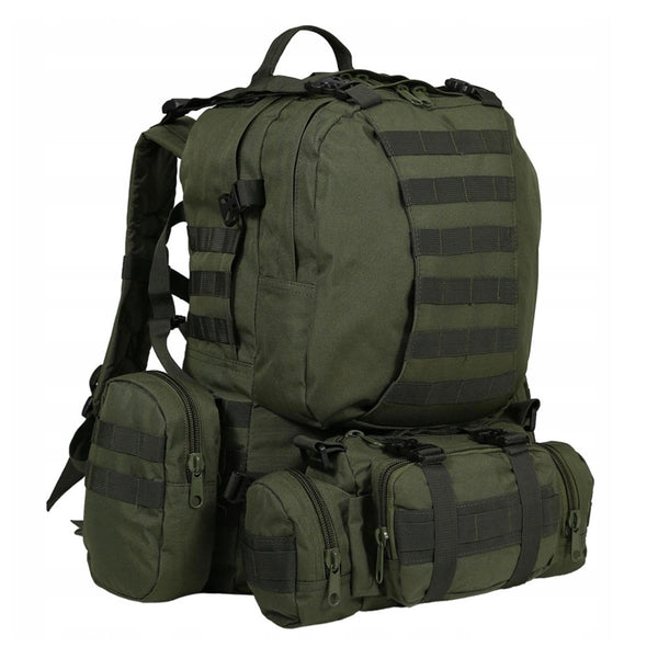 MIL-TEC DEFENSE ASSEMBLY PACK tactical backpack detachable top handle  belt rucksack olive Molle loops for attaching gear