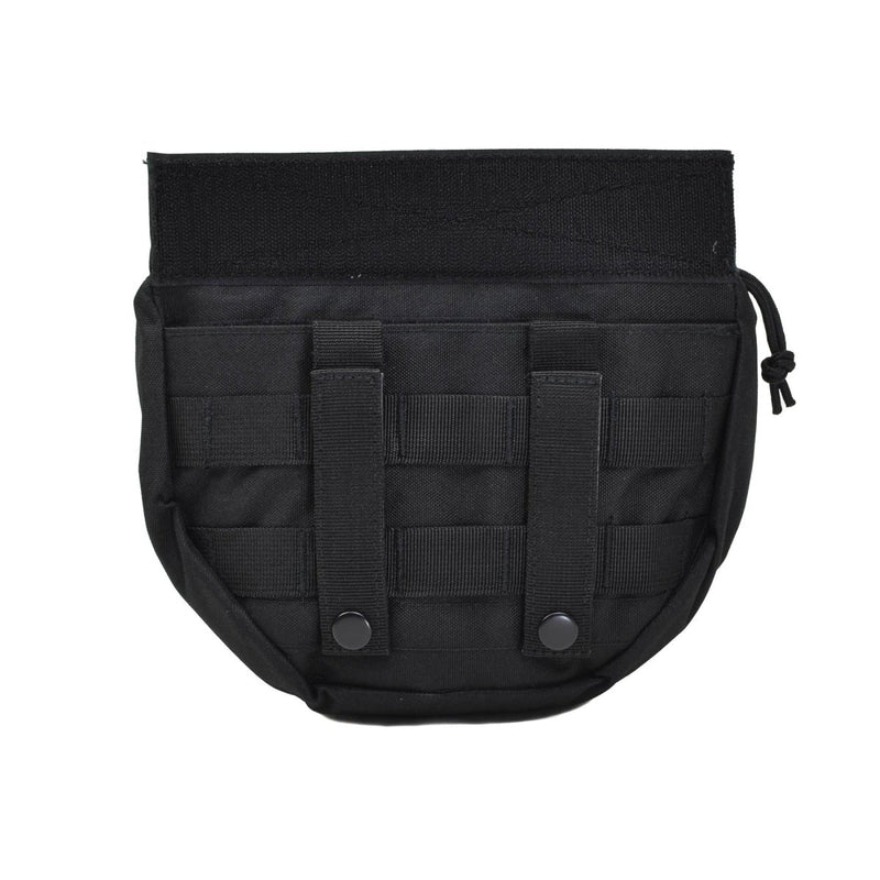 MIL-TEC Dropdown pouch small tactical utility bag front panel Molle-compatible equipment pouch type black