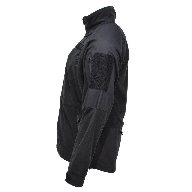 MIL-TEC fleece jacket cold weather thermal hiking activewear water resistant hook and loop patch