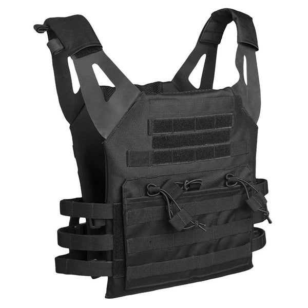 MIL-TEC GEN II military plate carrier tactical vest modular waistcoat Black one size fits most anti-slip shoulder straps